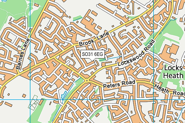 SO31 6EG map - OS VectorMap District (Ordnance Survey)