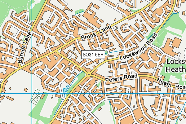 SO31 6EH map - OS VectorMap District (Ordnance Survey)