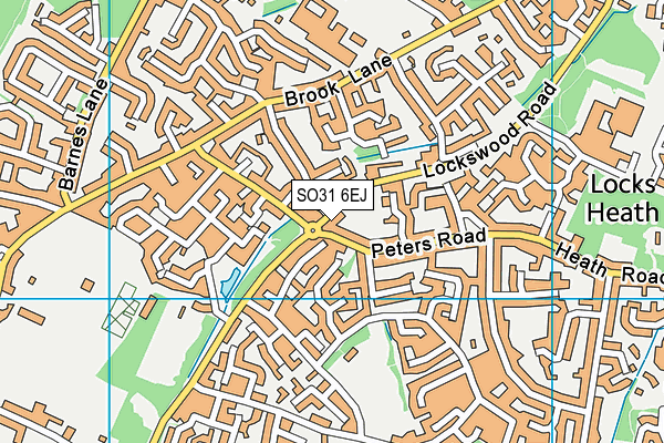 SO31 6EJ map - OS VectorMap District (Ordnance Survey)