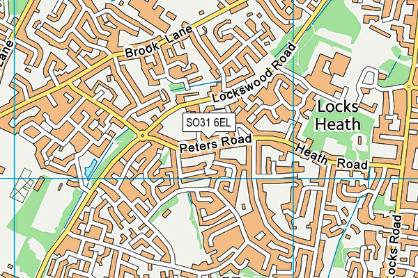 SO31 6EL map - OS VectorMap District (Ordnance Survey)