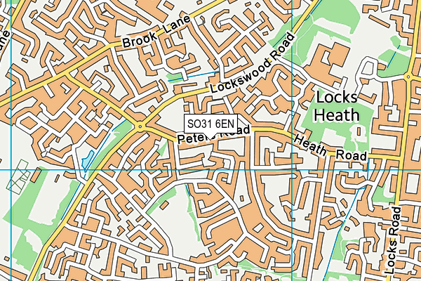 SO31 6EN map - OS VectorMap District (Ordnance Survey)