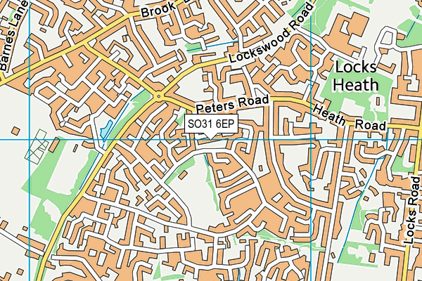 SO31 6EP map - OS VectorMap District (Ordnance Survey)