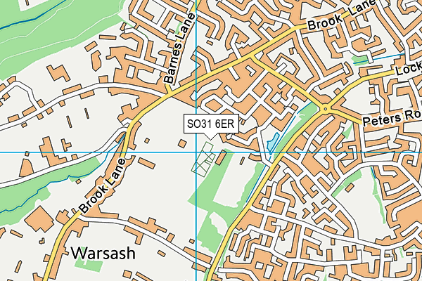 SO31 6ER map - OS VectorMap District (Ordnance Survey)