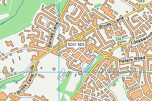 SO31 6ES map - OS VectorMap District (Ordnance Survey)