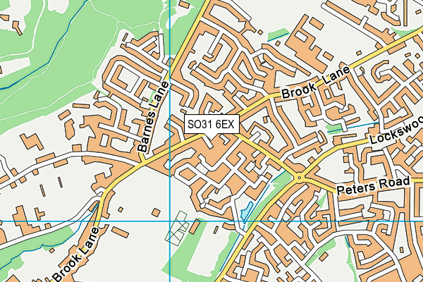 SO31 6EX map - OS VectorMap District (Ordnance Survey)