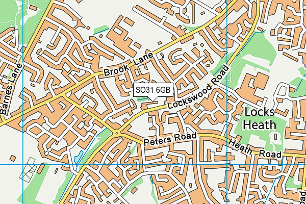SO31 6GB map - OS VectorMap District (Ordnance Survey)