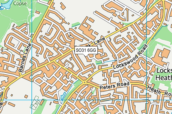 SO31 6GG map - OS VectorMap District (Ordnance Survey)