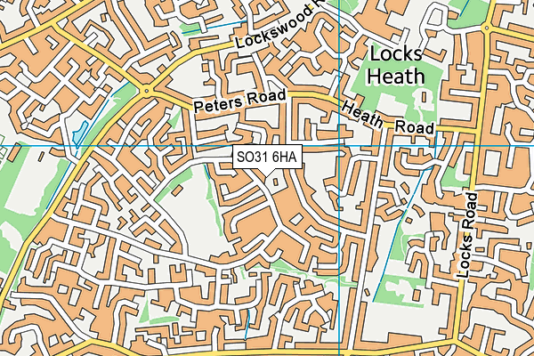 SO31 6HA map - OS VectorMap District (Ordnance Survey)