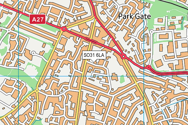 SO31 6LA map - OS VectorMap District (Ordnance Survey)
