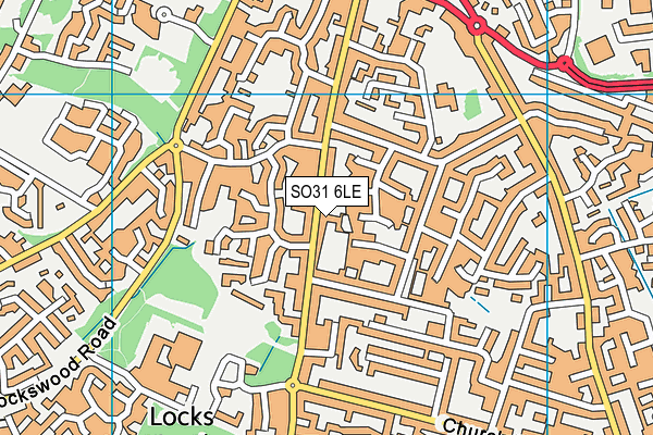 SO31 6LE map - OS VectorMap District (Ordnance Survey)