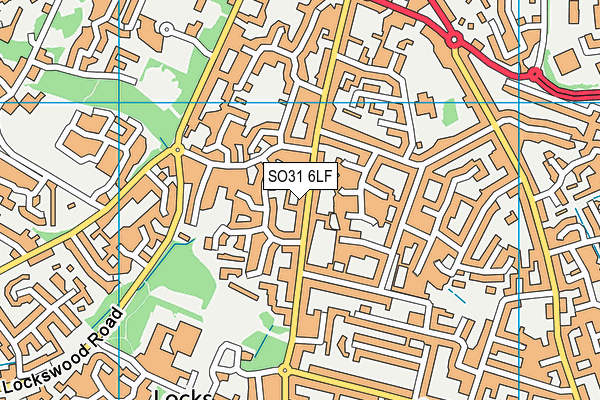 SO31 6LF map - OS VectorMap District (Ordnance Survey)