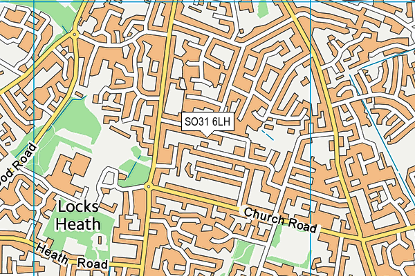 SO31 6LH map - OS VectorMap District (Ordnance Survey)