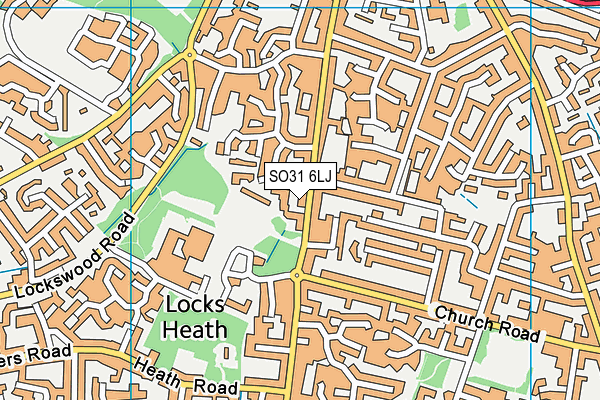 SO31 6LJ map - OS VectorMap District (Ordnance Survey)