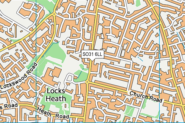 SO31 6LL map - OS VectorMap District (Ordnance Survey)