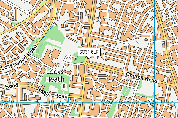 SO31 6LP map - OS VectorMap District (Ordnance Survey)