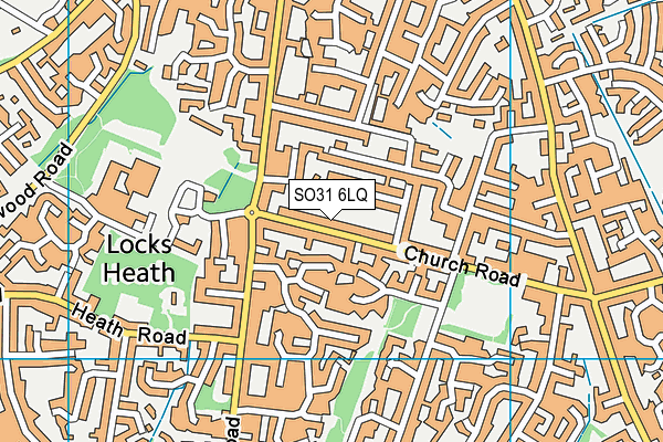 SO31 6LQ map - OS VectorMap District (Ordnance Survey)