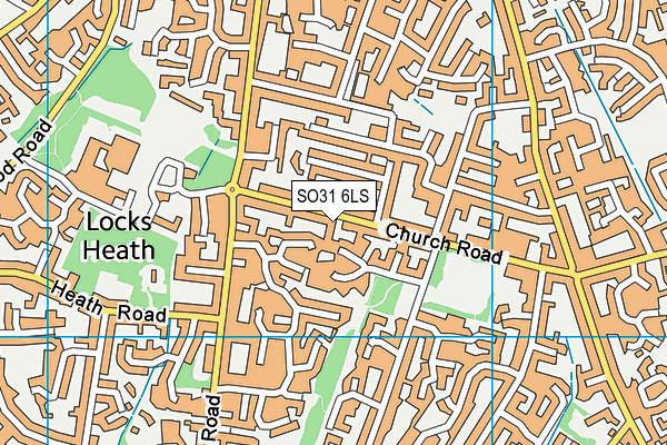 SO31 6LS map - OS VectorMap District (Ordnance Survey)
