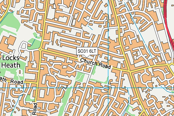 SO31 6LT map - OS VectorMap District (Ordnance Survey)