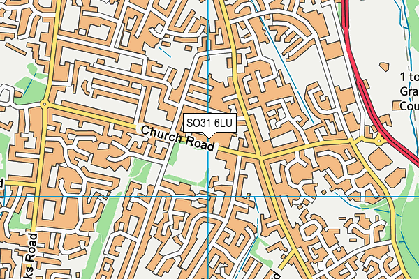 SO31 6LU map - OS VectorMap District (Ordnance Survey)