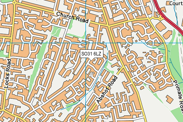 SO31 6LZ map - OS VectorMap District (Ordnance Survey)