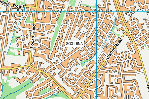 SO31 6NA map - OS VectorMap District (Ordnance Survey)