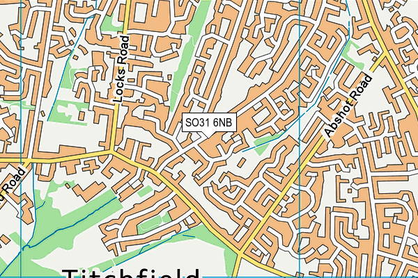 SO31 6NB map - OS VectorMap District (Ordnance Survey)