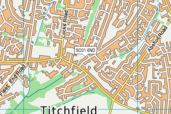 SO31 6ND map - OS VectorMap District (Ordnance Survey)