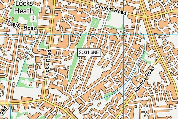 SO31 6NE map - OS VectorMap District (Ordnance Survey)