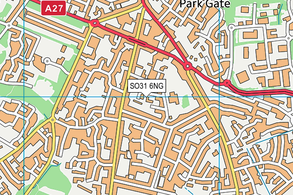 SO31 6NG map - OS VectorMap District (Ordnance Survey)