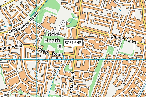 SO31 6NP map - OS VectorMap District (Ordnance Survey)