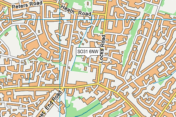 SO31 6NW map - OS VectorMap District (Ordnance Survey)
