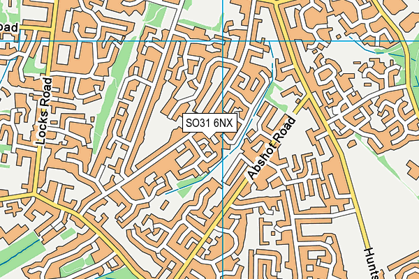SO31 6NX map - OS VectorMap District (Ordnance Survey)