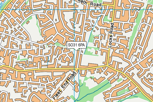 SO31 6PA map - OS VectorMap District (Ordnance Survey)