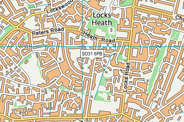 SO31 6PB map - OS VectorMap District (Ordnance Survey)