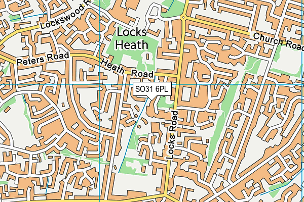 SO31 6PL map - OS VectorMap District (Ordnance Survey)