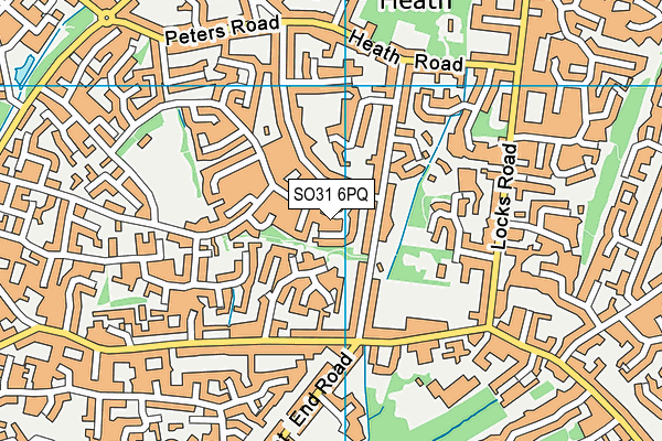 SO31 6PQ map - OS VectorMap District (Ordnance Survey)