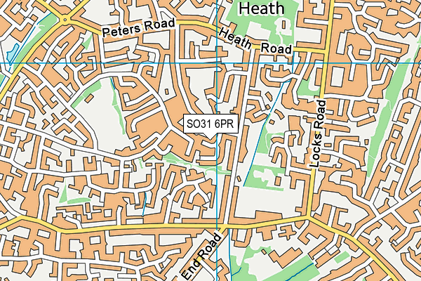 SO31 6PR map - OS VectorMap District (Ordnance Survey)