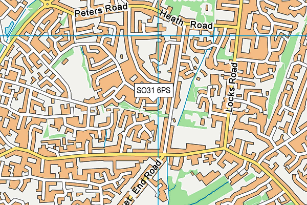 SO31 6PS map - OS VectorMap District (Ordnance Survey)