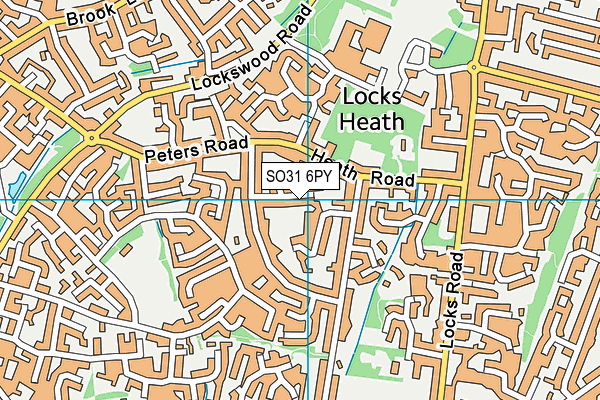 SO31 6PY map - OS VectorMap District (Ordnance Survey)