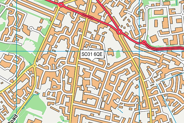 SO31 6QE map - OS VectorMap District (Ordnance Survey)