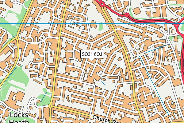 SO31 6QJ map - OS VectorMap District (Ordnance Survey)