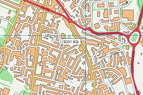 SO31 6QL map - OS VectorMap District (Ordnance Survey)