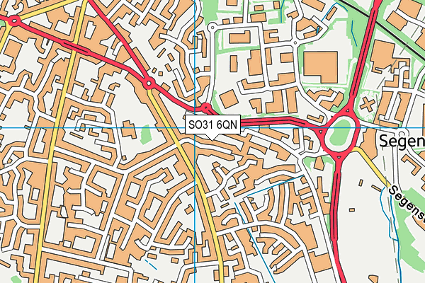 SO31 6QN map - OS VectorMap District (Ordnance Survey)
