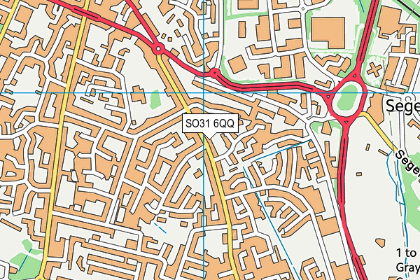 SO31 6QQ map - OS VectorMap District (Ordnance Survey)