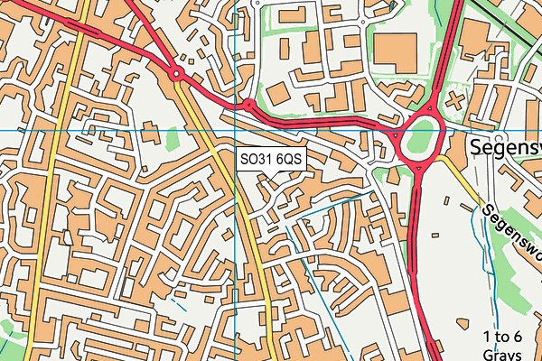 SO31 6QS map - OS VectorMap District (Ordnance Survey)