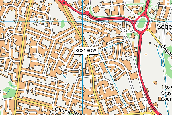 SO31 6QW map - OS VectorMap District (Ordnance Survey)