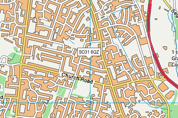 SO31 6QZ map - OS VectorMap District (Ordnance Survey)
