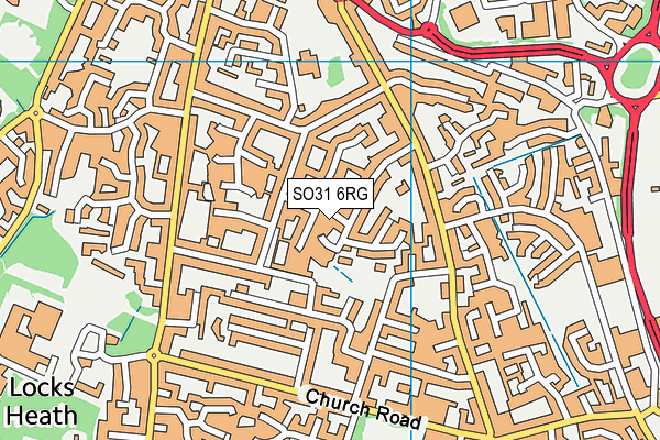 SO31 6RG map - OS VectorMap District (Ordnance Survey)