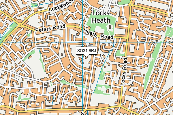 SO31 6RJ map - OS VectorMap District (Ordnance Survey)