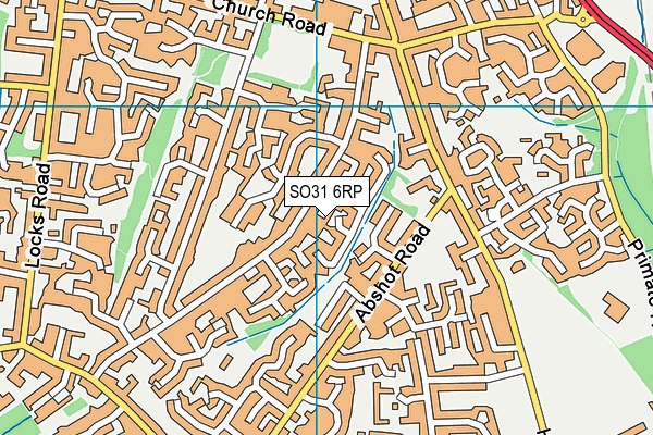 SO31 6RP map - OS VectorMap District (Ordnance Survey)